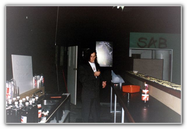 DJ behind the bar at the Palace 1991 1